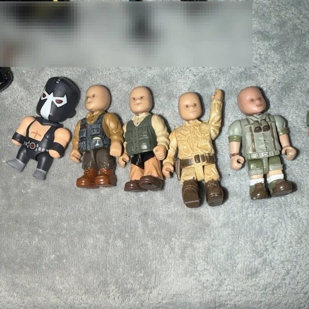 Mighty World Figures Lot Soldiers Military People Villain Figures